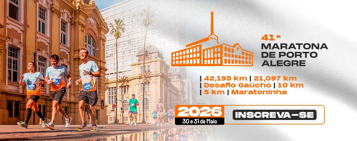 Banner 41ª MARATONA INTERNACIONAL DE PORTO ALEGRE - 2026