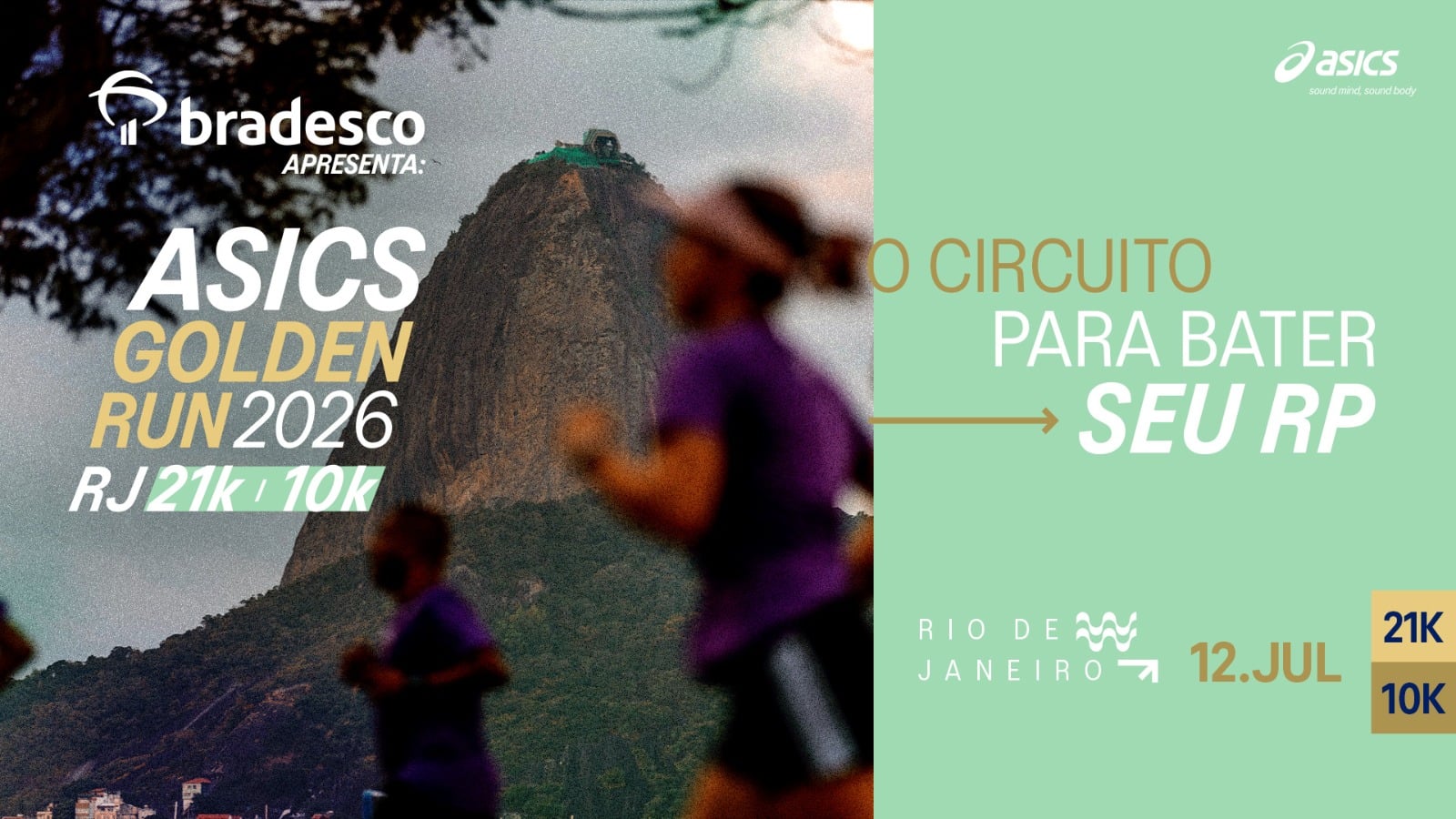 Banner Asics Golden Run - Etapa RJ