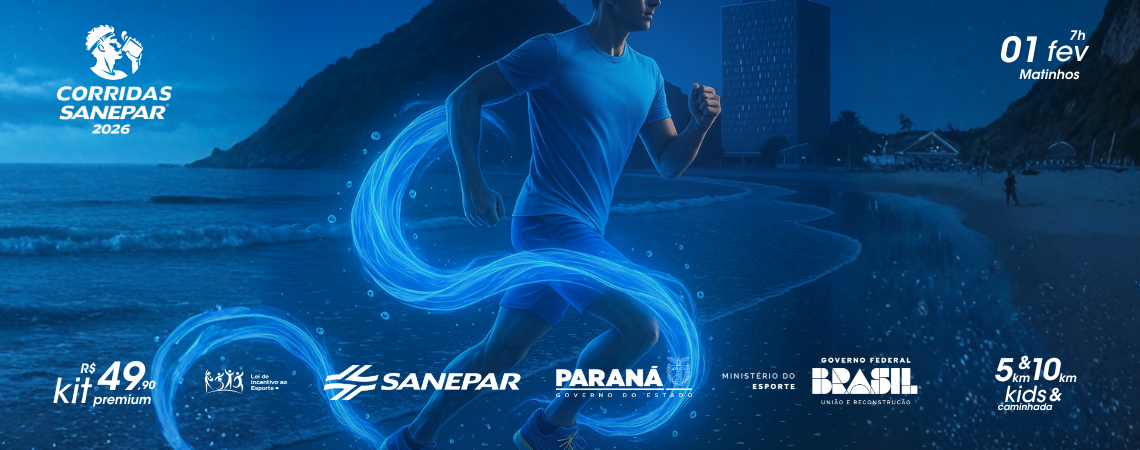 Banner Corridas Sanepar - Matinhos